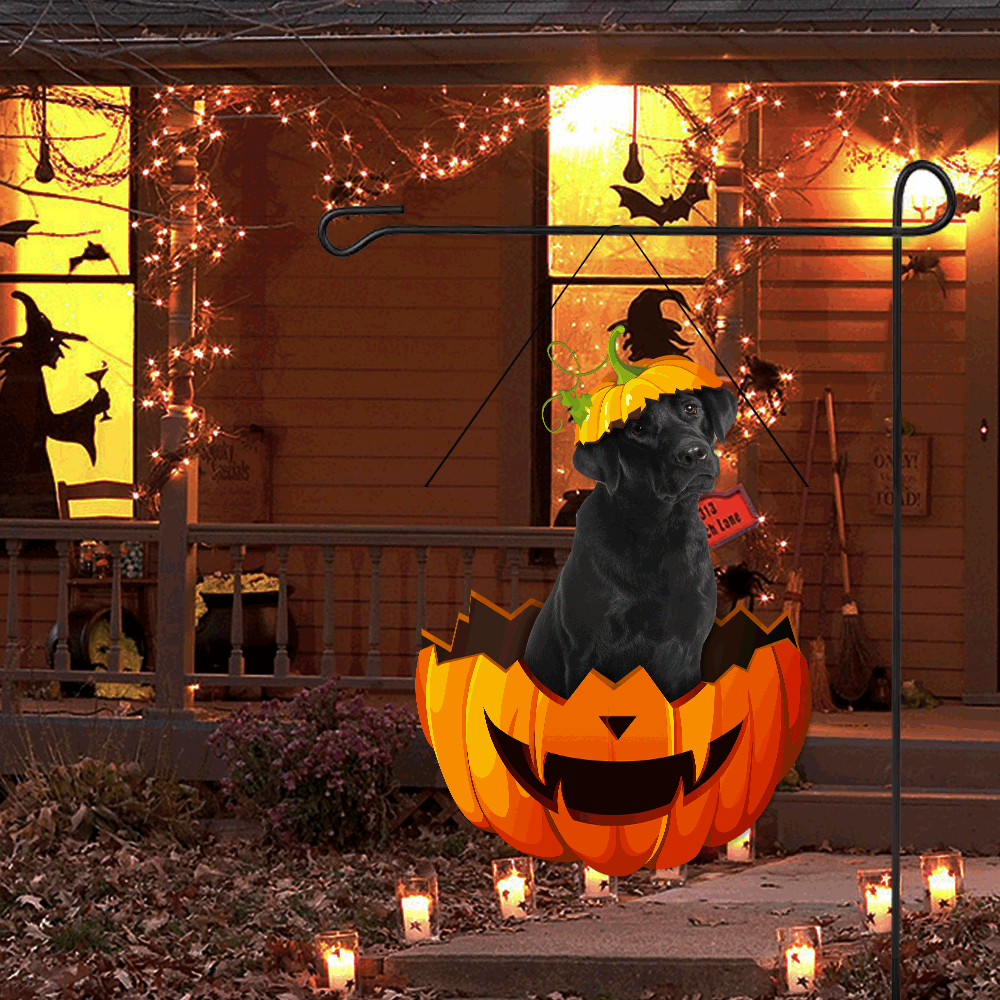 Labrador Retriever Metal Sign Halloween Garden Sign Decoration QNK11MS - Image 7