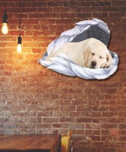 labrador retriever metal sign puppy sleeping in angel wings bnn113ms 1330