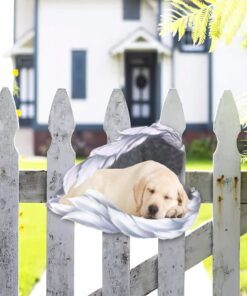 labrador retriever metal sign puppy sleeping in angel wings bnn113ms 6053
