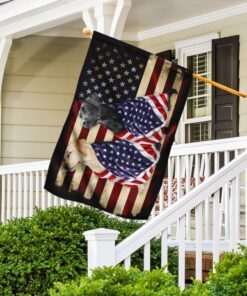 labrador retrievers american flag 8061