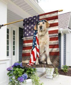 Labrador Retriver Dog Flag Charming Dog NTB216Fv10