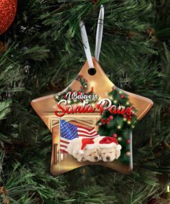 labrador santa paws ceramic ornament 5601