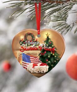 labrador santa paws ceramic ornament 7113