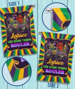 laissez les bons temps rouler mardi gras louisiana flag bnn724f 1847