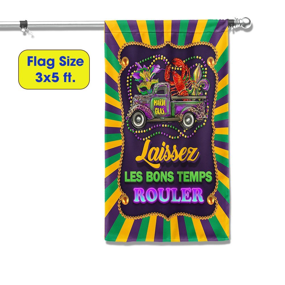Laissez Les Bons Temps Rouler Mardi Gras Louisiana Flag BNN724F - Image 6