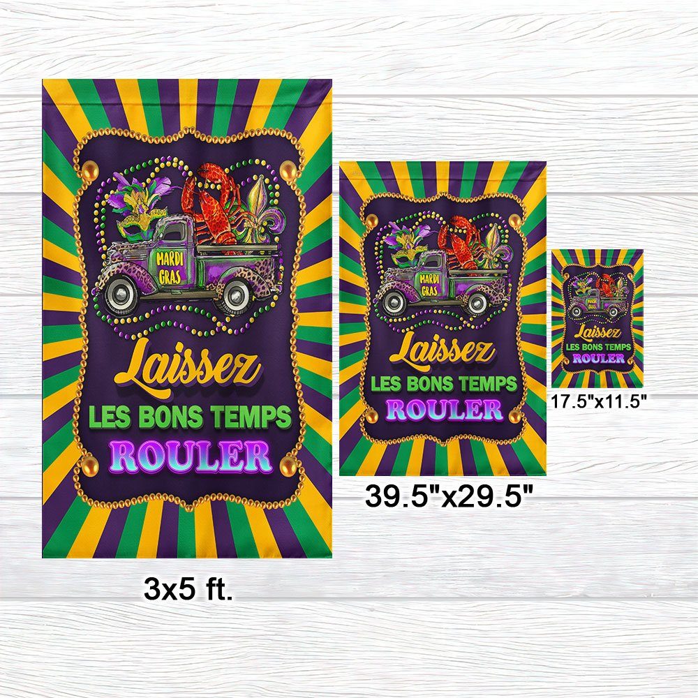 Laissez Les Bons Temps Rouler Mardi Gras Louisiana Flag BNN724F - Image 7