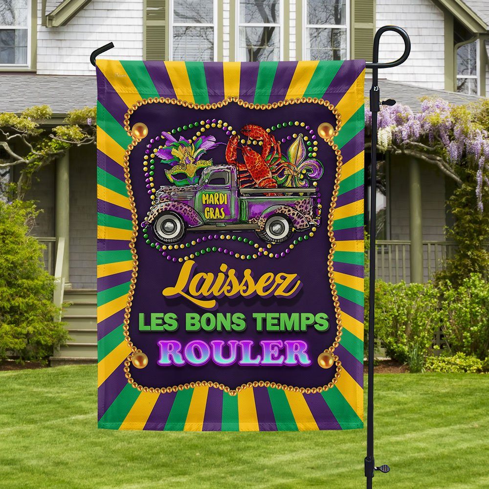 Laissez Les Bons Temps Rouler Mardi Gras Louisiana Flag BNN724F - Image 3