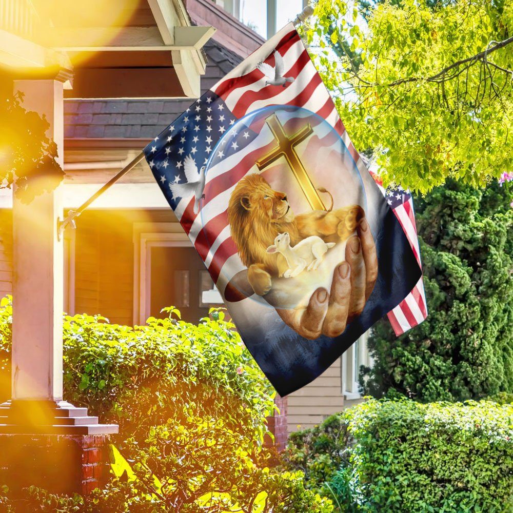 Lamb Of God Jesus Lion Flag
