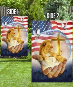 lamb of god jesus lion flag 6289