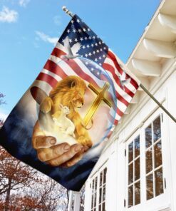 lamb of god jesus lion flag 6442