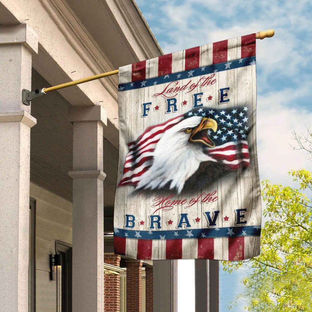 Land Of The Free Home Of The Brave Flag