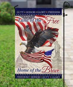 land of the free home of the brave flag lha1568f 4940