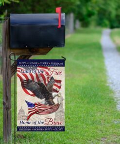 land of the free home of the brave flag lha1568f 6084