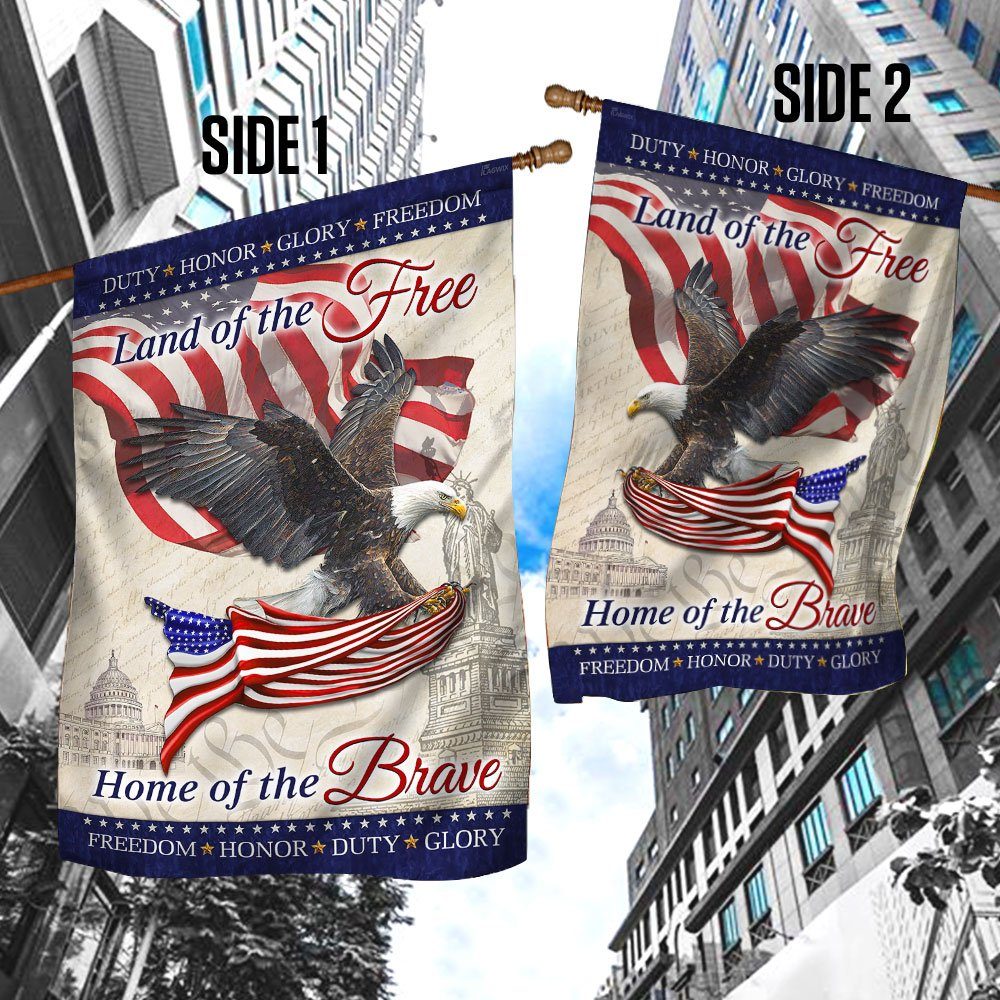 Land Of The Free Home Of The Brave Flag LHA1568F - Image 5