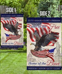 land of the free home of the brave flag lha1568f 7261