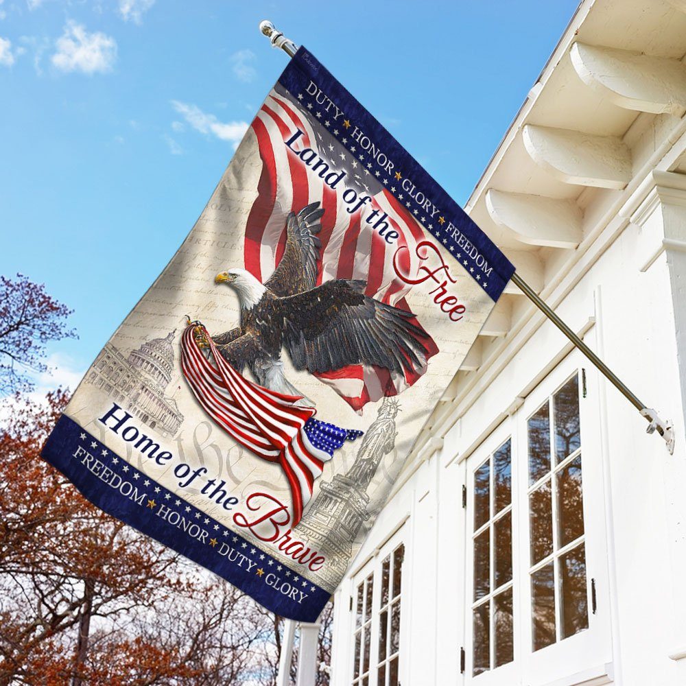 Land Of The Free Home Of The Brave Flag LHA1568F - Image 2