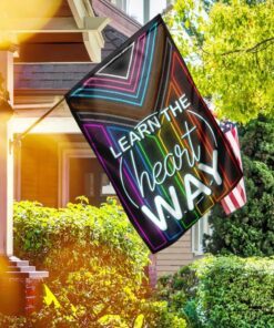 Learn The Heart Way Pride LGBT+ Rainbow FLag