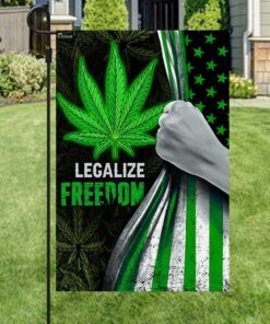 legalize freedom green cannabis flag 3239