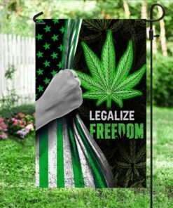 legalize freedom green cannabis flag 4186