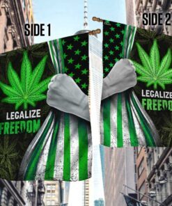 legalize freedom green cannabis flag 8676