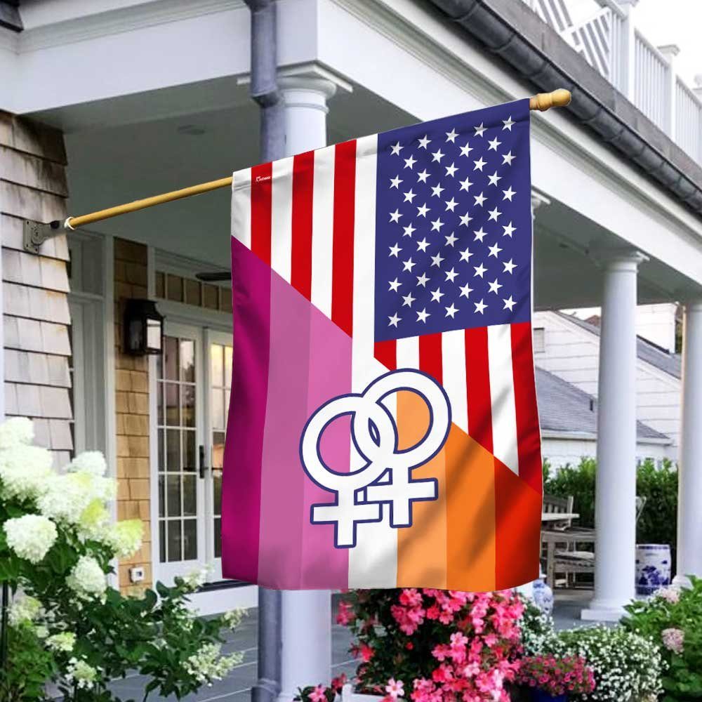 Lesbian Pride American Flag DBD2792Fv4