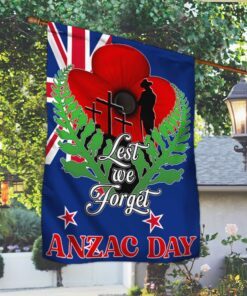 lest we forget, anzac day, memorial day new zealand veteran flag tpt695f 1030