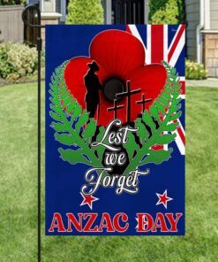 lest we forget, anzac day, memorial day new zealand veteran flag tpt695f 6955