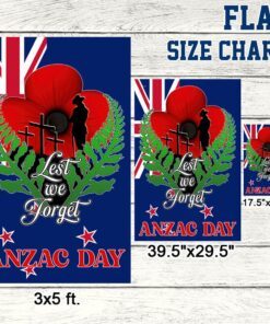 lest we forget, anzac day, memorial day new zealand veteran flag tpt695f 8545