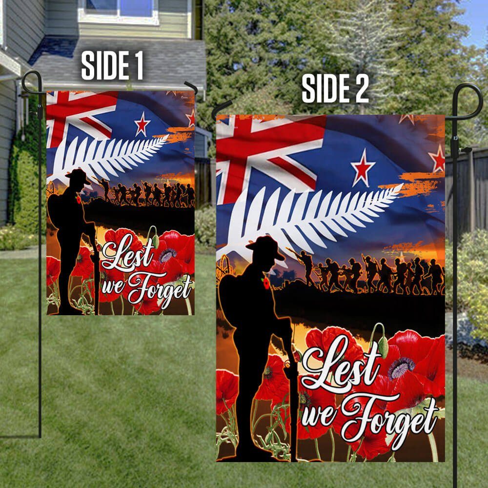 Lest We Forget, Anzac Day, Veterans, New Zealand Flag TPT674F - Image 6