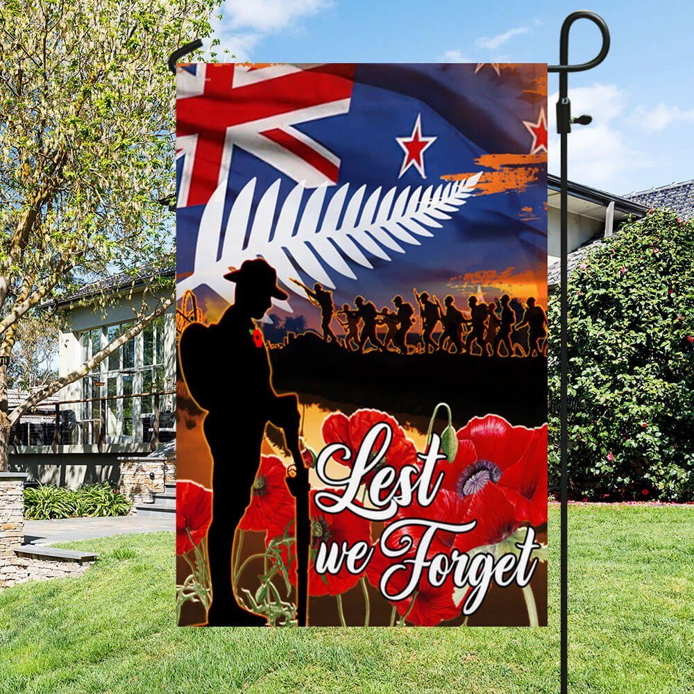 Lest We Forget, Anzac Day, Veterans, New Zealand Flag TPT674F - Image 5