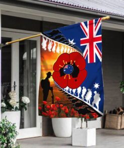 lest we forget. poppy veteran anzac day. australian flag thb3801f 2270