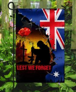 lest we forget. remember memorial day veterans in australia flag 3764