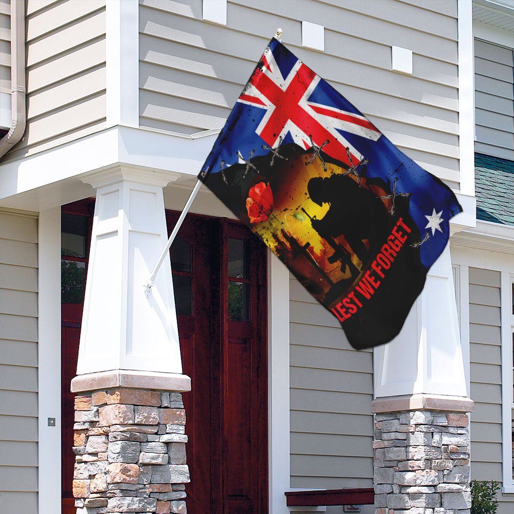 Lest We Forget. Remember Memorial Day Veterans In Australia Flag - Image 4