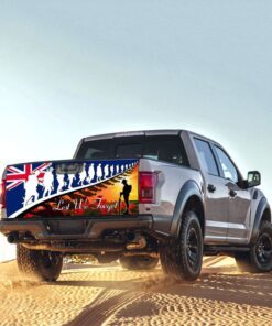 lest we forget. veteran poppy australian truck tailgate decal sticker wrap thb3363td 5745