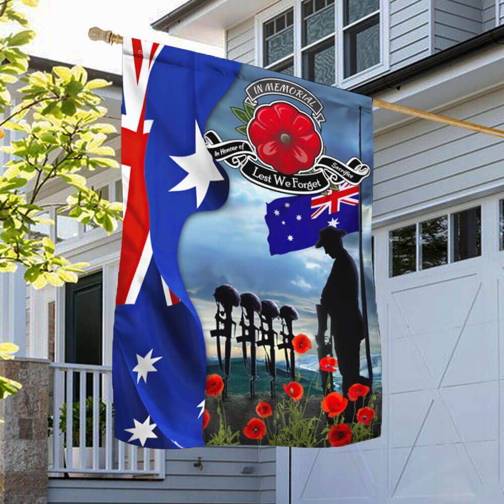 Lest We Forget In Honour Of Sacrifice Australian Flag THB3569Fv5 - Image 2