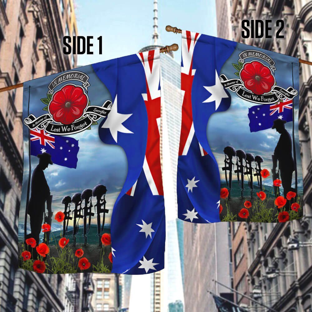 Lest We Forget In Honour Of Sacrifice Australian Flag THB3569Fv5 - Image 3