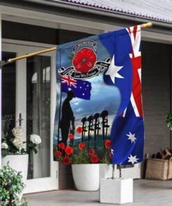Lest We Forget In Honour Of Sacrifice Australian Flag THB3569Fv5