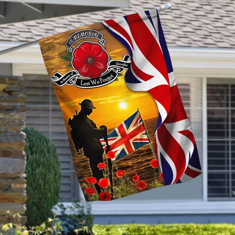 Lest We Forget In Honour Of Sacrifice UK Flag THB3569Fv1 - Image 4