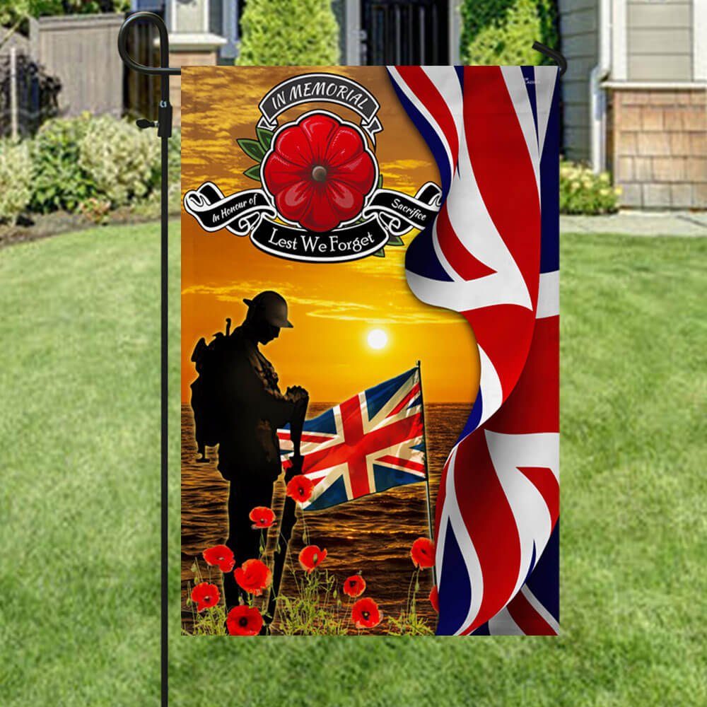 Lest We Forget In Honour Of Sacrifice UK Flag THB3569Fv1 - Image 6