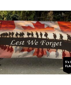 lest we forget remembrance day canada grommet flag tqn111gfv1 1653