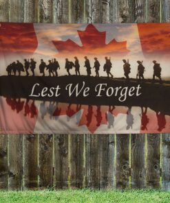 lest we forget remembrance day canada grommet flag tqn111gfv1 5277