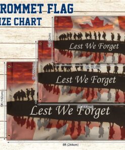 lest we forget remembrance day canada grommet flag tqn111gfv1 5815