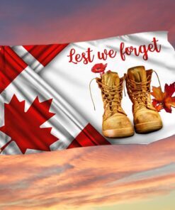 Lest We Forget Remembrance Day Grommet Flag Combat Boots BNN576GF