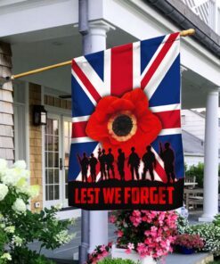 Lest We Forget UK Flag Remembrance Day QNK866F