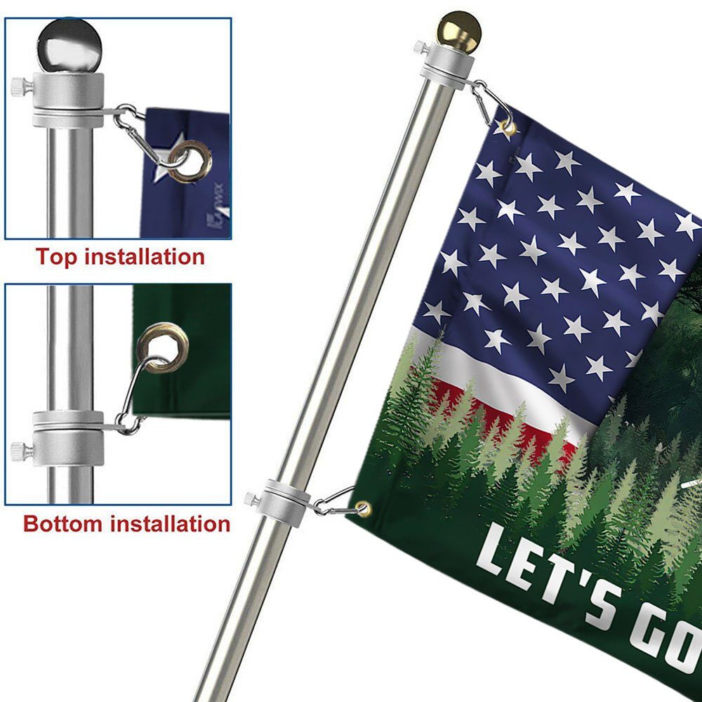 Let's Go Brandon. Bigfoot Sasquatch Wyoming American Flag TPT249GF - Image 8