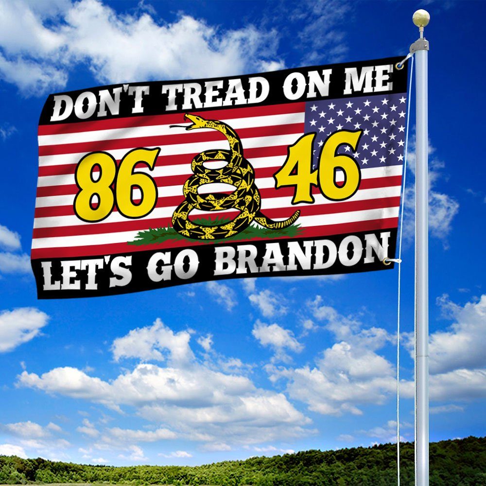 Let's Go Brandon 86 46 Gadsden Grommet Flag Don't Tread On Me TQN270GFv1 - Image 2