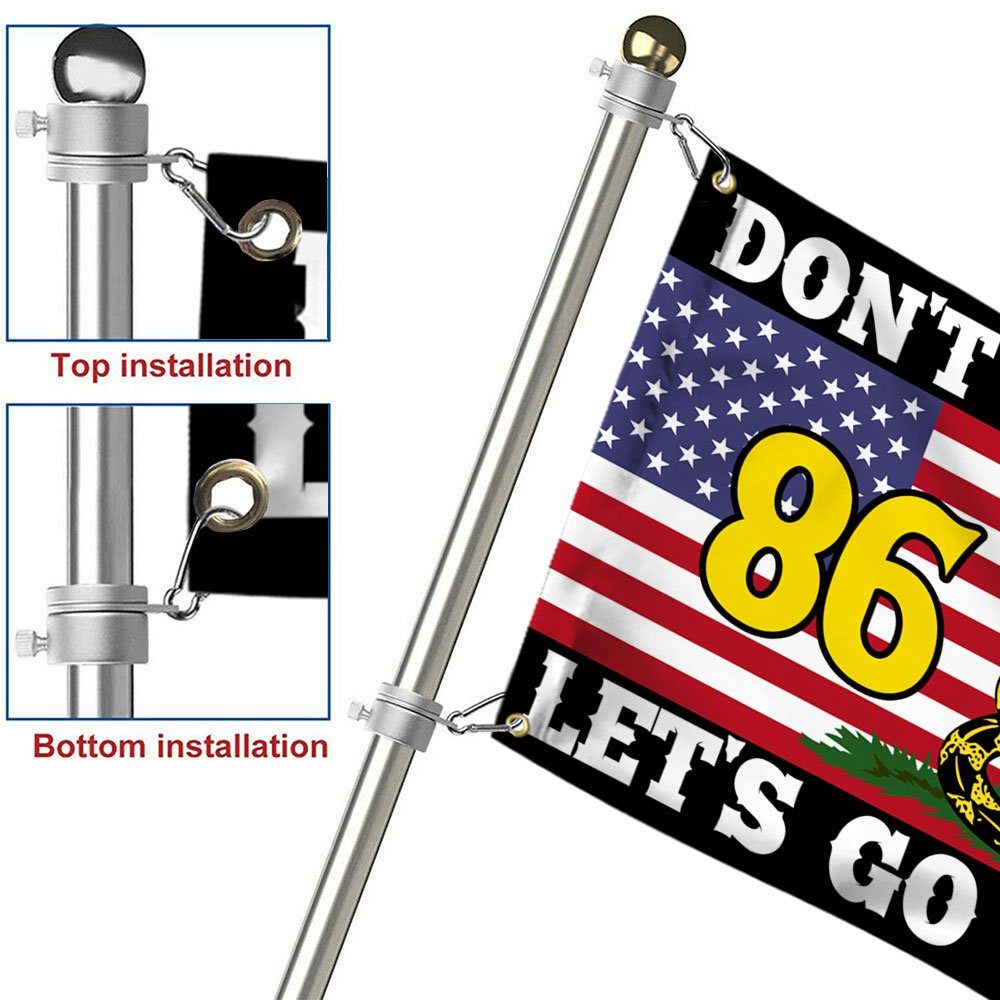 Let's Go Brandon 86 46 Gadsden Grommet Flag Don't Tread On Me TQN270GFv1 - Image 7
