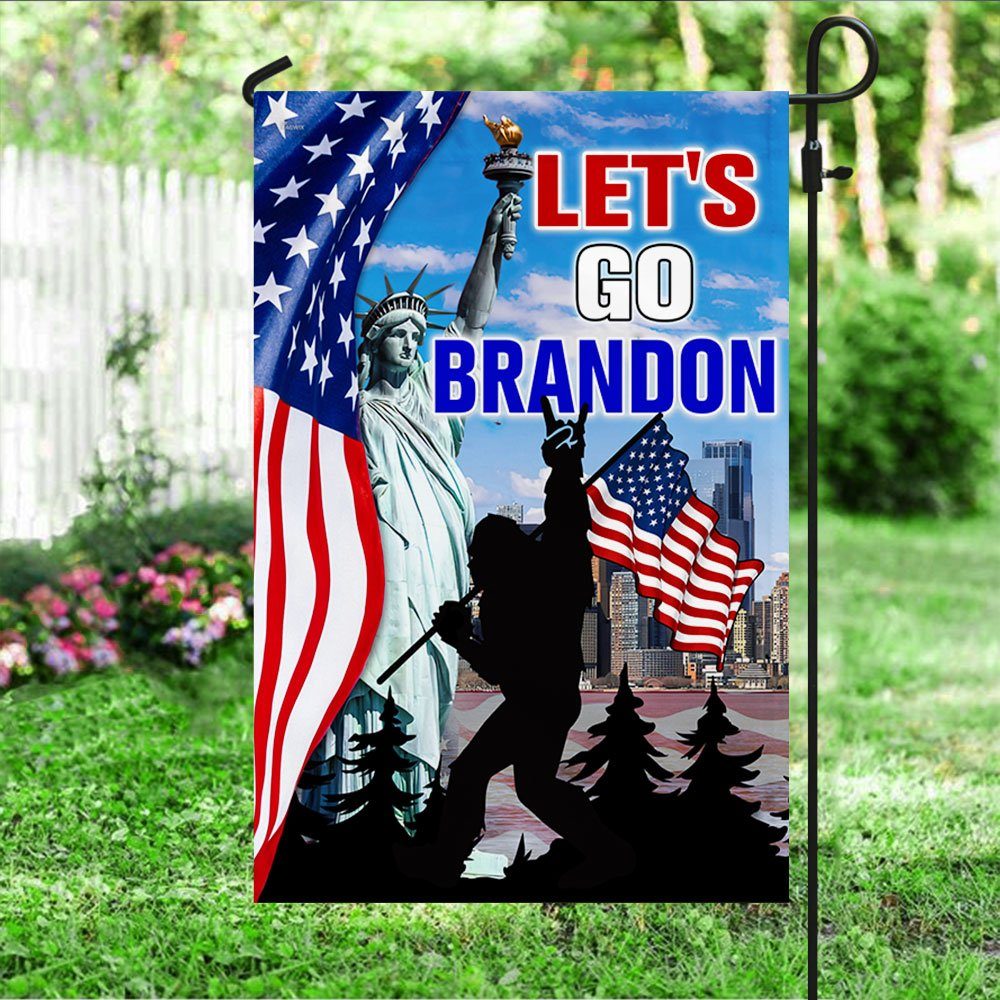Let's Go Brandon Flag, Patriotic Bigfoot Sasquatch QNN552Fv1 - Image 4