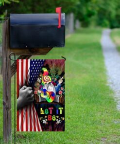 let it be gnome hippie american us flag 5271