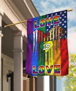 LGBT. Love Is Love Flag